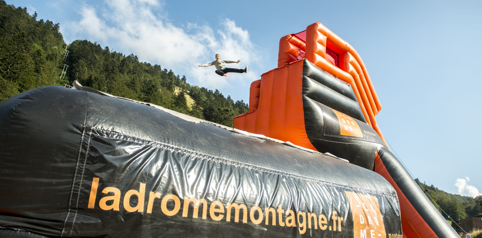 activié Drop bag (saut sur un énorme coussin gonflable)boudin