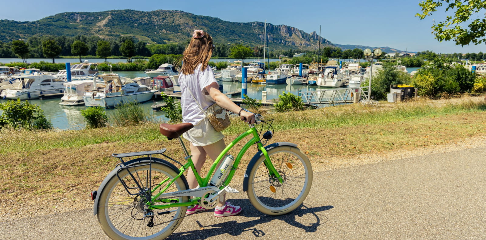 Vélo Viarhona Port de l'Epervière Valence
